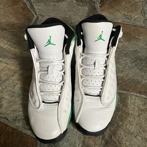 Jordan Kids Sneakers in White and Green